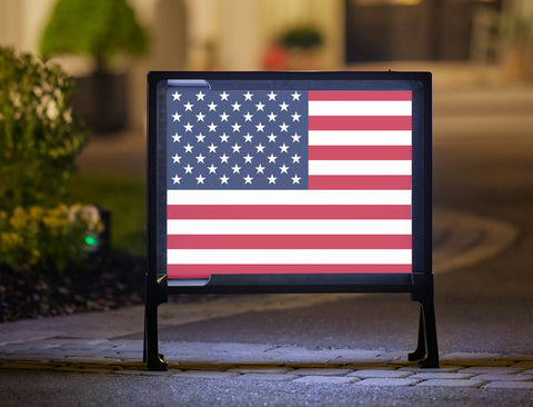 USA Flag Yardsy Sign