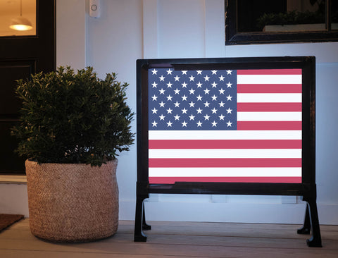 USA Flag Yardsy Sign