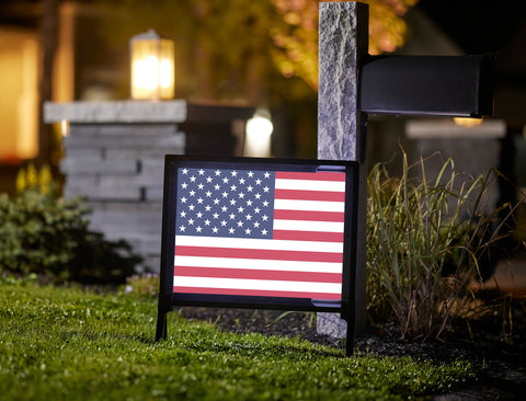 USA Flag Yardsy Sign