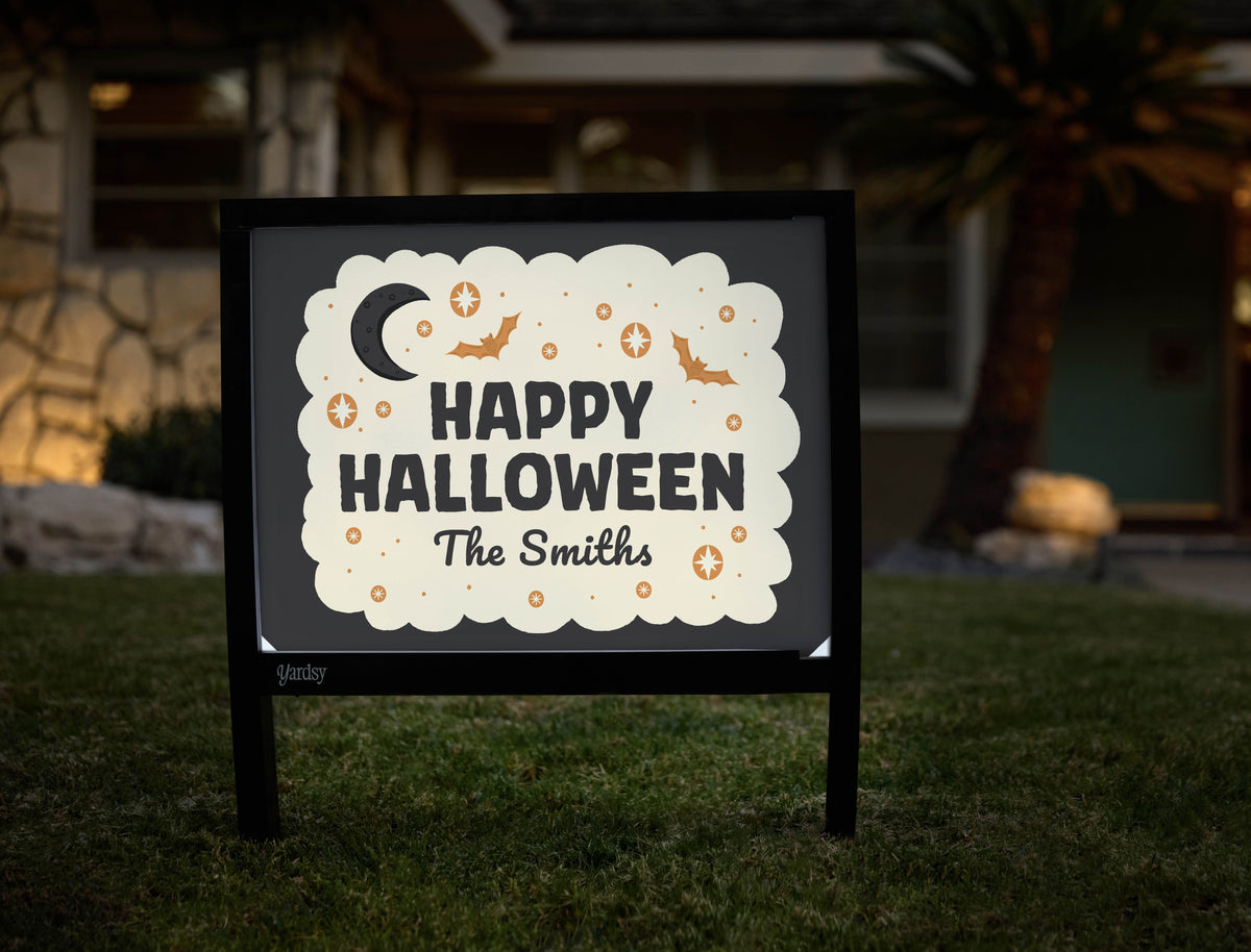 Happy Halloween Night Custom Yardsy Sign