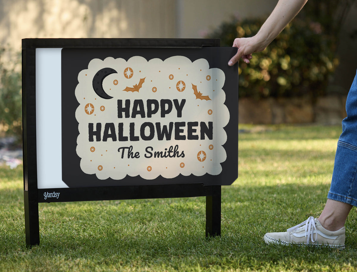 Happy Halloween Night Custom Yardsy Sign