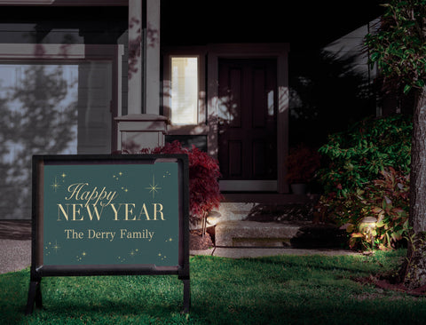 Happy New Year Custom Yardsy Sign