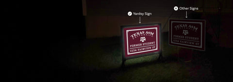 The Only Light Up Yard Sign
