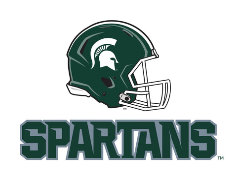 Michigan State Helmet Spartans White Yardsy Sign