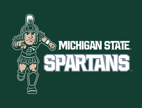 Michigan State Spartans Mascot Green Yardsy Sign