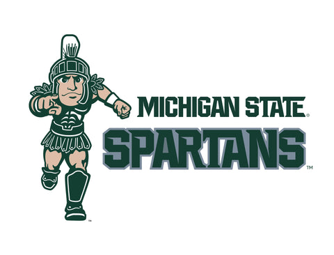 Michigan State Spartans Mascot White Yardsy Sign