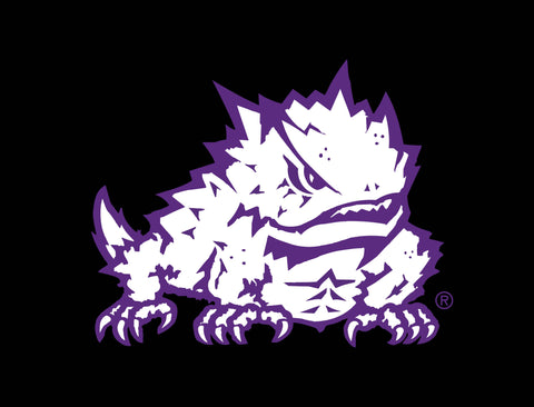TCU Horned Frog Black Yardsy Sign