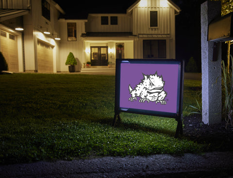 TCU Horned Frog Purple Yardsy Sign