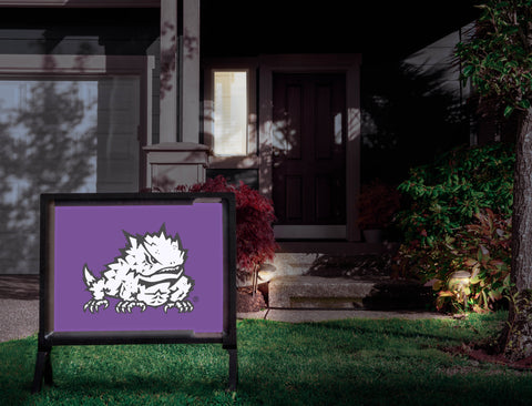 TCU Horned Frog Purple Yardsy Sign