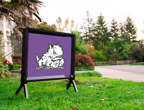 TCU Horned Frog Purple Yardsy Sign