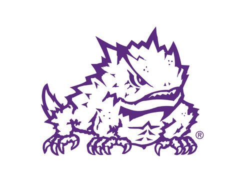 TCU Horned Frog White Yardsy Sign