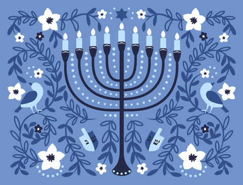 Hanukkah Menorah Yardsy Sign