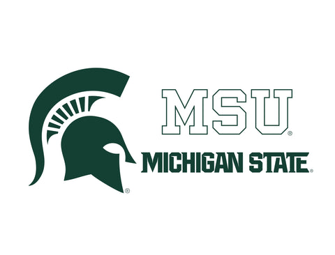 Michigan State MSU Spartan White Yardsy Sign