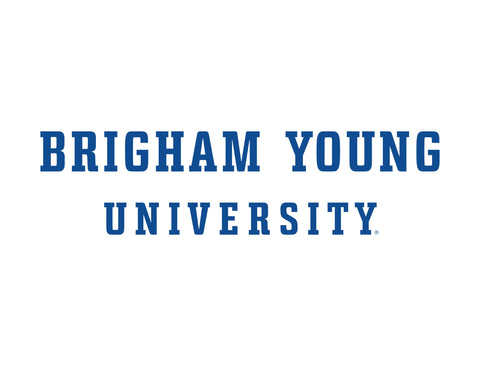 Brigham Young University Wordmark White Yardsy Sign