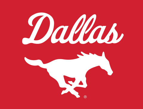 SMU Dallas Mustang Red Yardsy Sign
