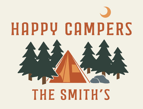 Happy Campers Custom Yardsy Sign