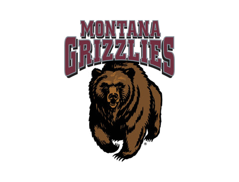 Montana Grizzlies Bear White Yardsy Sign