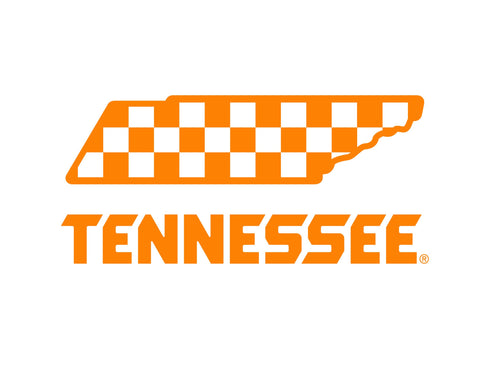 Tennessee Vols Checkerboard White Yardsy Sign