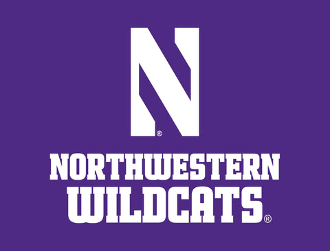 Northwestern N Wildcats Purple Yardsy Sign