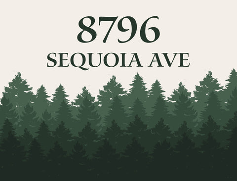 Forest Address Custom Yardsy Sign