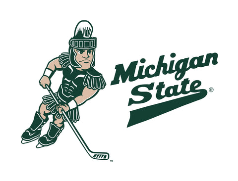 Michigan State Sparty Hockey White Yardsy Sign