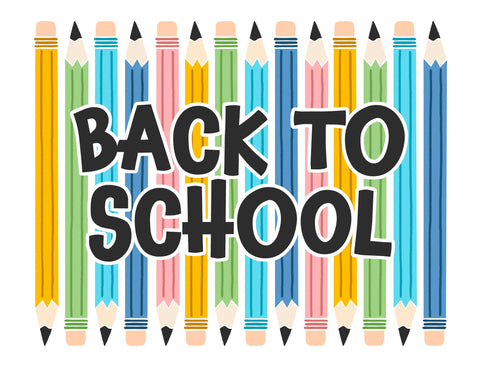 Back To School Pencils Yardsy Sign