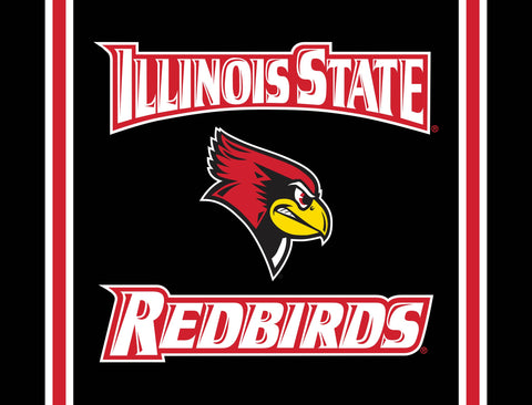 Illinois State Redbirds Head Black Yardsy Sign