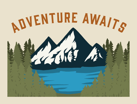 Adventure Awaits Yardsy Sign