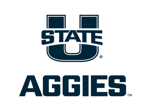 USU Aggies White Yardsy Sign