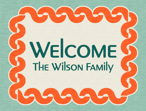 Post Modern Welcome Custom Yardsy Sign