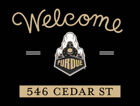 Welcome Purdue Custom Yardsy Sign