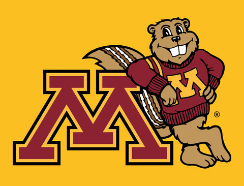 Minnesota Gopher M Gold Yardsy Sign