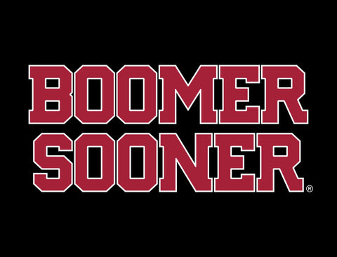 Oklahoma Boomer Sooner Wordmark Black Yardsy Sign