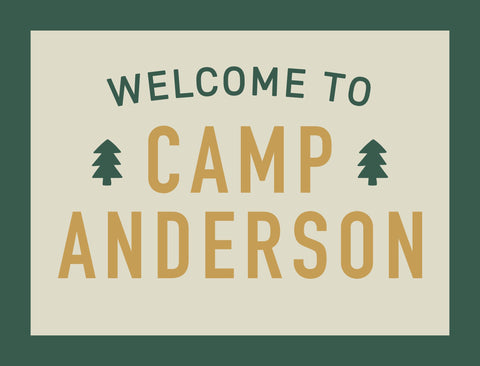 Camp Flag Custom Yardsy Sign