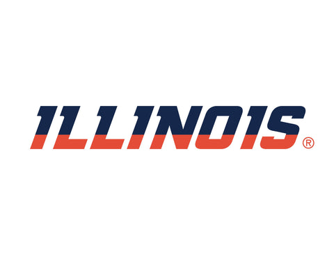 Illinois Wordmark White Yardsy Sign