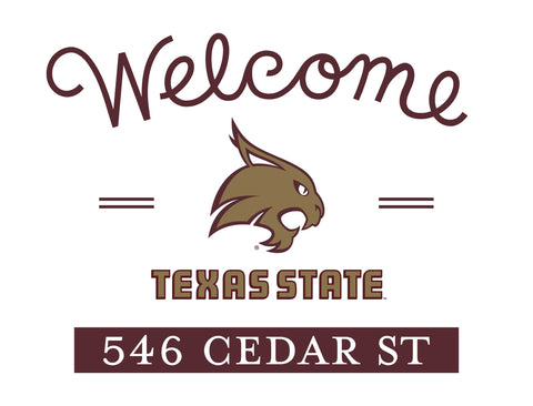 Welcome Texas State Custom Yardsy Sign