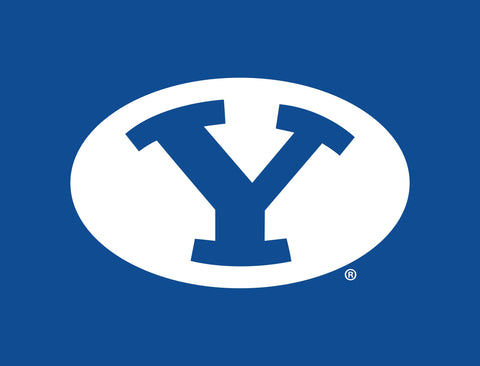 Brigham Young Athletics Mark Royal Blue Yardsy Sign