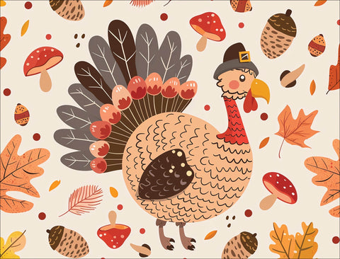 Thanksgiving Pilgrim Turkey Yardsy Sign