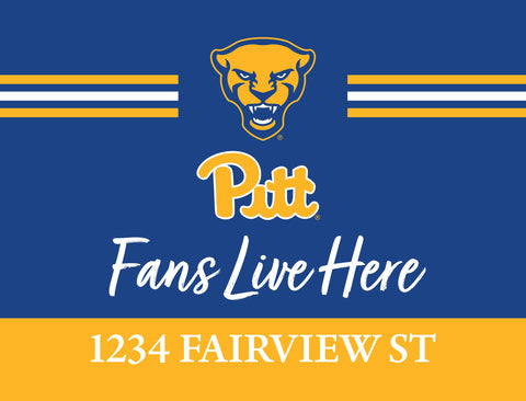 Fans Live Here Pittsburgh Custom Yardsy Sign