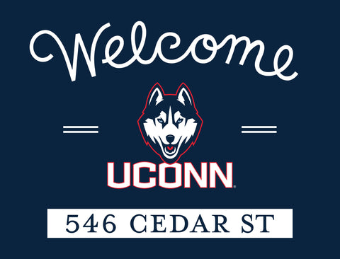 Welcome UCONN Custom Yardsy Sign