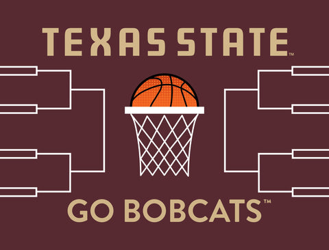 Texas State Basketball Yardsy Sign