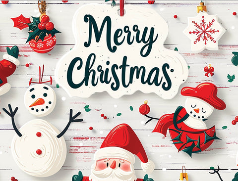 Merry Christmas Ornaments Holiday Yardsy Sign