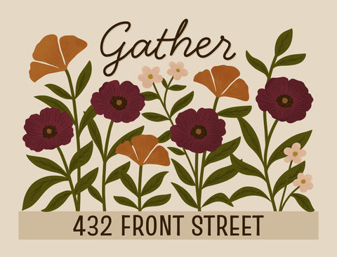 Floral Gather Custom Yardsy Sign