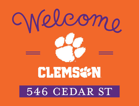 Welcome Clemson Custom Yardsy Sign