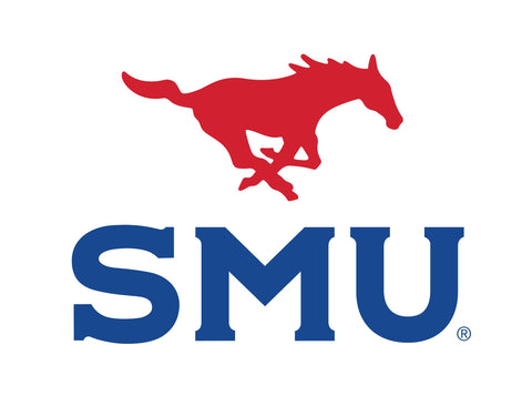 SMU Mustang Red Blue Yardsy Sign