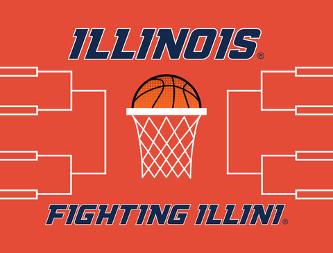 Illinois Basketball Yardsy Sign