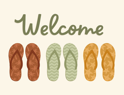 Welcome Sandals Yardsy Sign