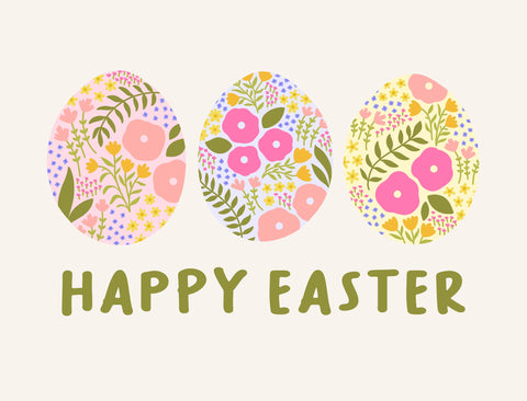 Happy Easter Eggs Yardsy Sign