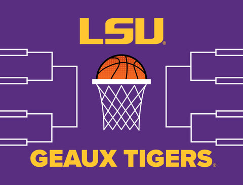 LSU Basketball Yardsy Sign