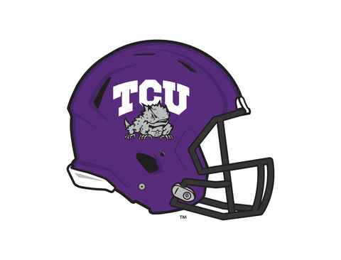 TCU Helmet Mark White Yardsy Sign